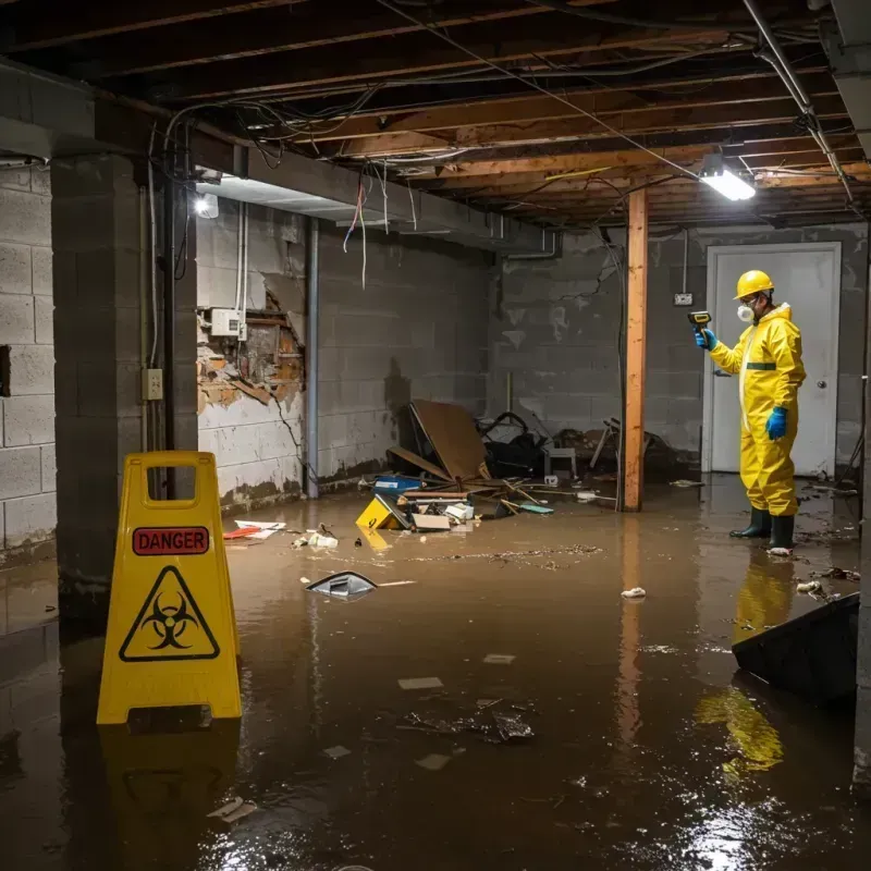 Flooded Basement Electrical Hazard in Toa Alta Municipio, PR Property